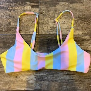 striped swimsuit top